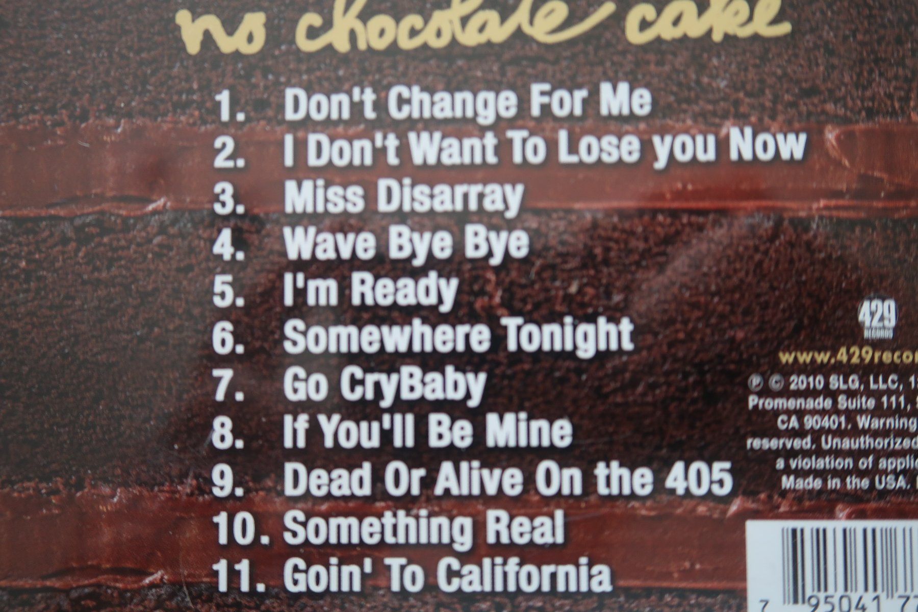 CD: GIN BLOSSOMS - NO CHOCOLATE CAKE - CD – Usato da Basel venduto da Patiscat 2