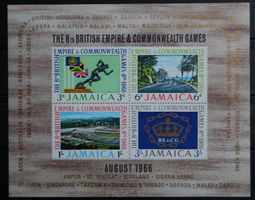 Jamaica Britisch Kat. Block 3 ** 1966