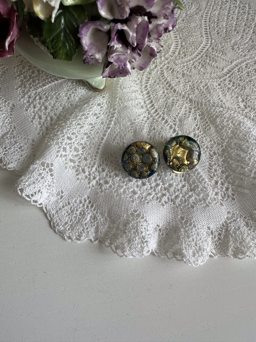 Murano Orecchini pendenti & Orecchini a lobo: Murano Glas Ohrclips, Vintage Schmuck – Usato da Zollikon venduto da pan_8jtm