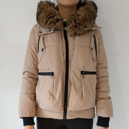 Winterjacke beige, made in Italy (M)