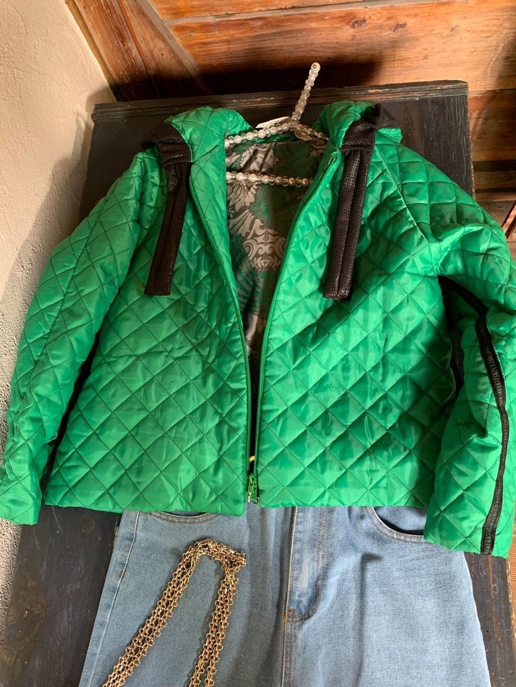 Jacken: Smaragdgrüne beidseitig isolierte Jacke Gr. S/M – Neu (gemäss Beschreibung) aus Füllinsdorf von Sternenblick19 9