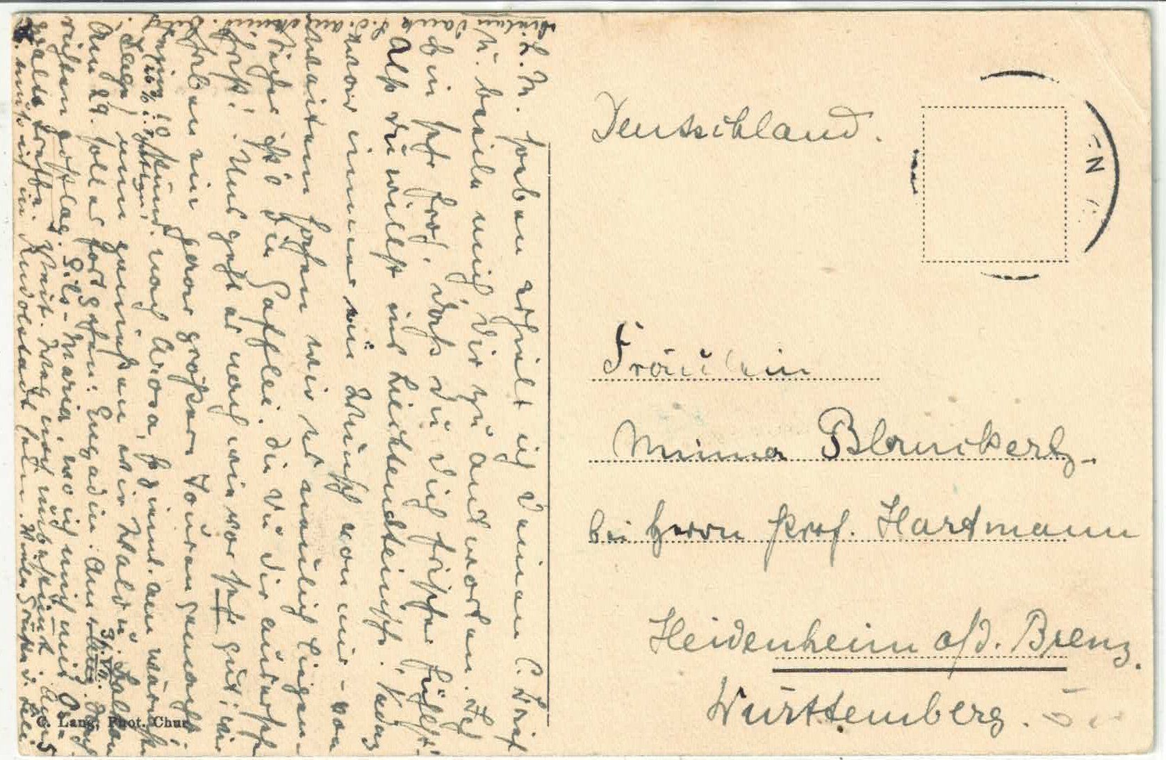 Ansichtskarten: Tschiertschen - Teilansicht – Gebraucht aus Ettingen von Kartenplanet 1