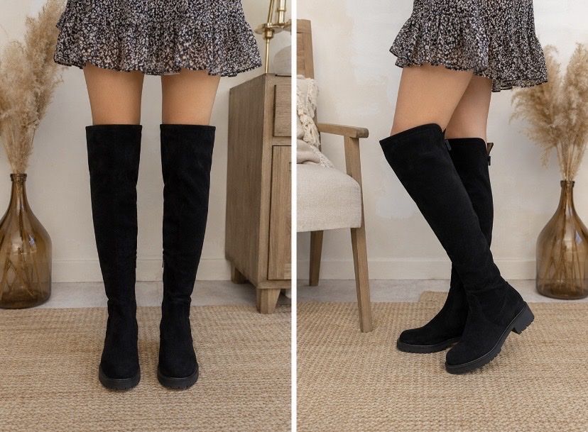 Damenschuhe: Botte haute - daim noir - taille 39 - Bata  – Neu (gemäss Beschreibung) aus Genève von muj_2zmc