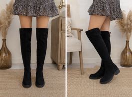 Botte haute - daim noir - taille 39 - Bata