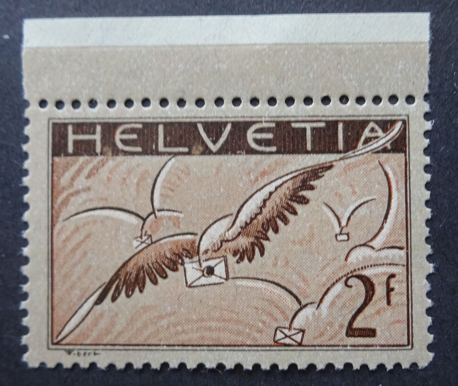 Alle Briefmarken: Flugpost Nr. 13 **, Abart, SBK min.450.00 – Neu (gemäss Beschreibung) aus Watt von Oo2rup5