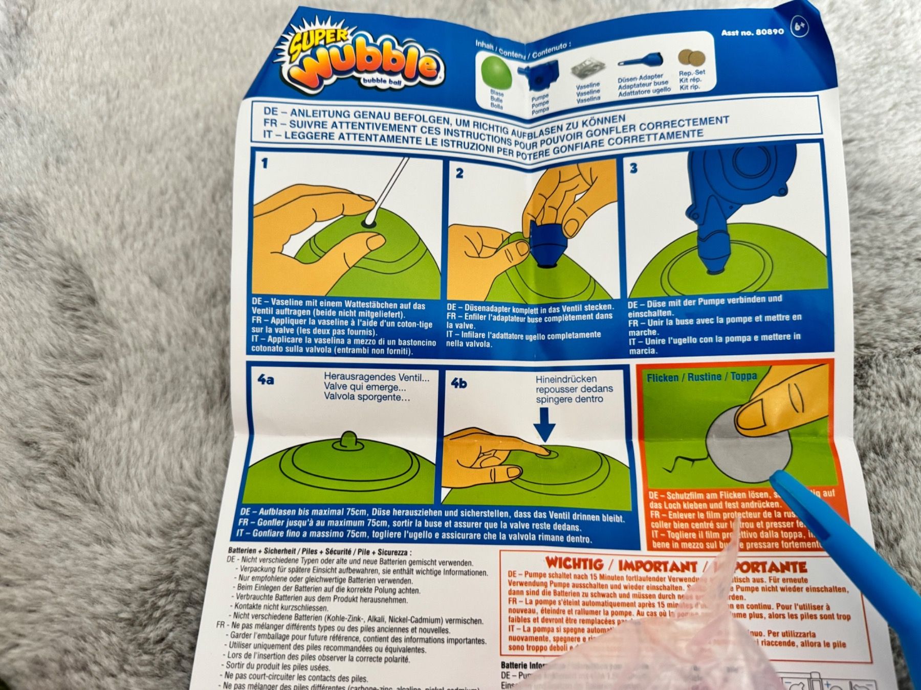 Bälle: Super wubble bubble Ball – Neu (gemäss Beschreibung) aus Wiedlisbach von  2