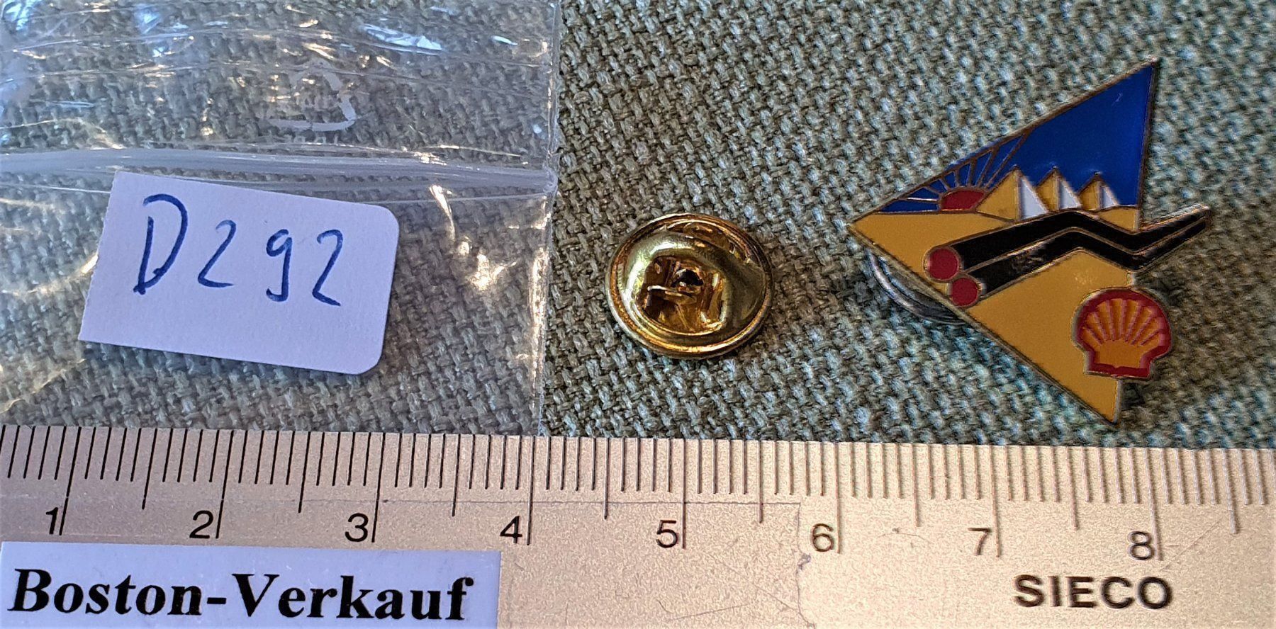 Placchette & Badge: D292 - Pin SHELL ÖL Pipeline Pyramiden – Usato da Reinach BL venduto da Boston-Verkauf 2