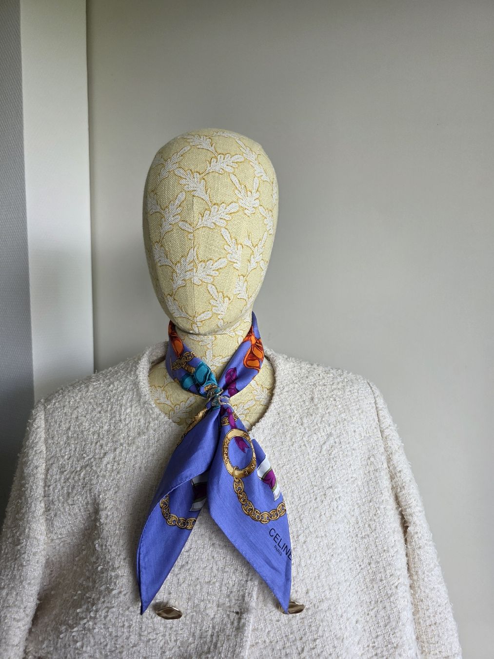 Celine Foulard & Sciarpe: Celine Baumwolltuch 52x52 cm – Nuovo (secondo la descrizione) da Zürich venduto da LIMAR 5