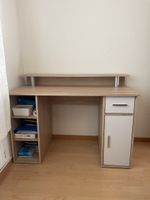 Schreibtisch Holzoptik mit Ablage und Schubladen gebraucht