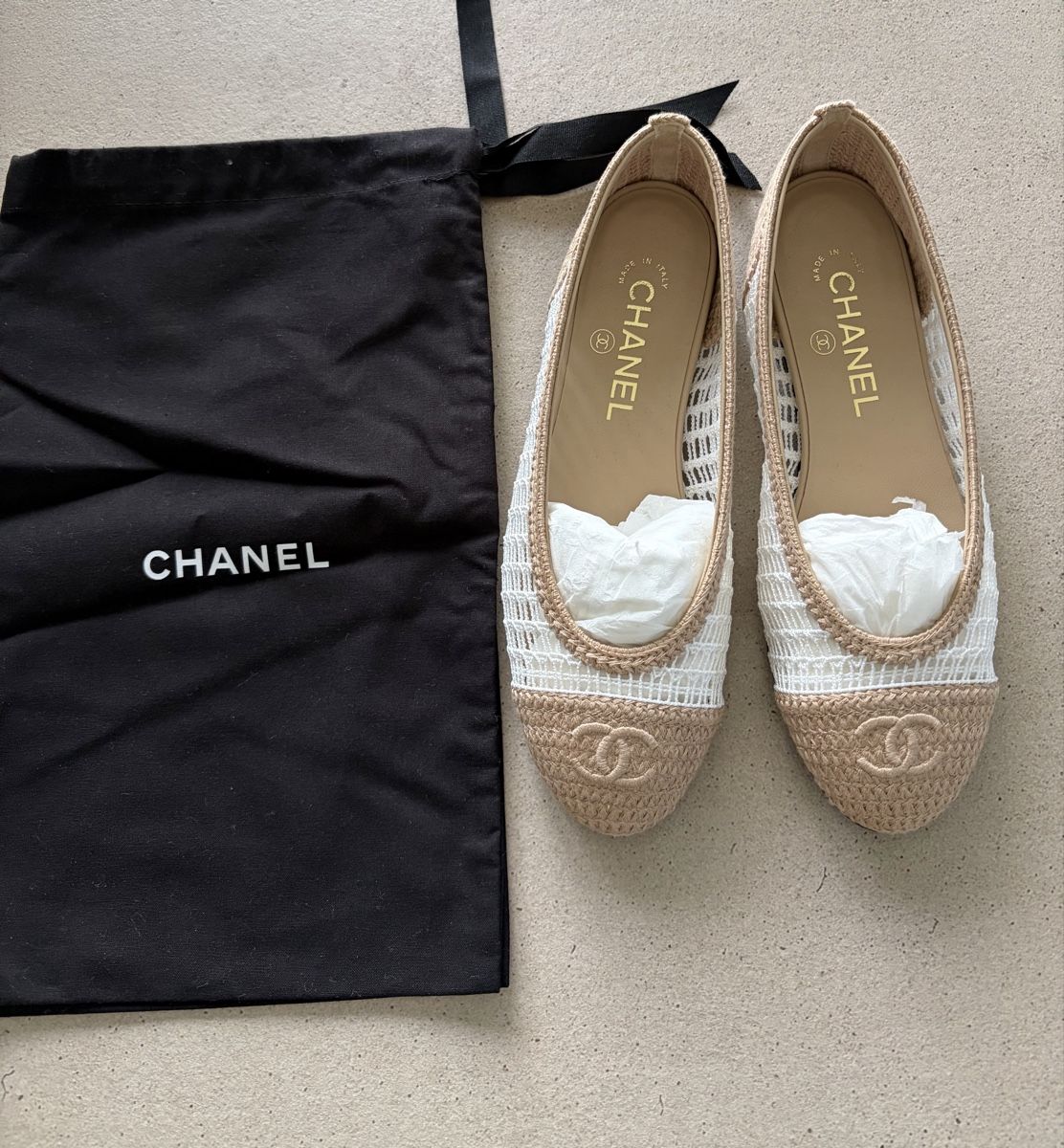 Chanel Scarpe da donna: Chanel ballerines Raffia size 37 – Nuovo (secondo la descrizione) da Cologny venduto da sab_xh7v 5