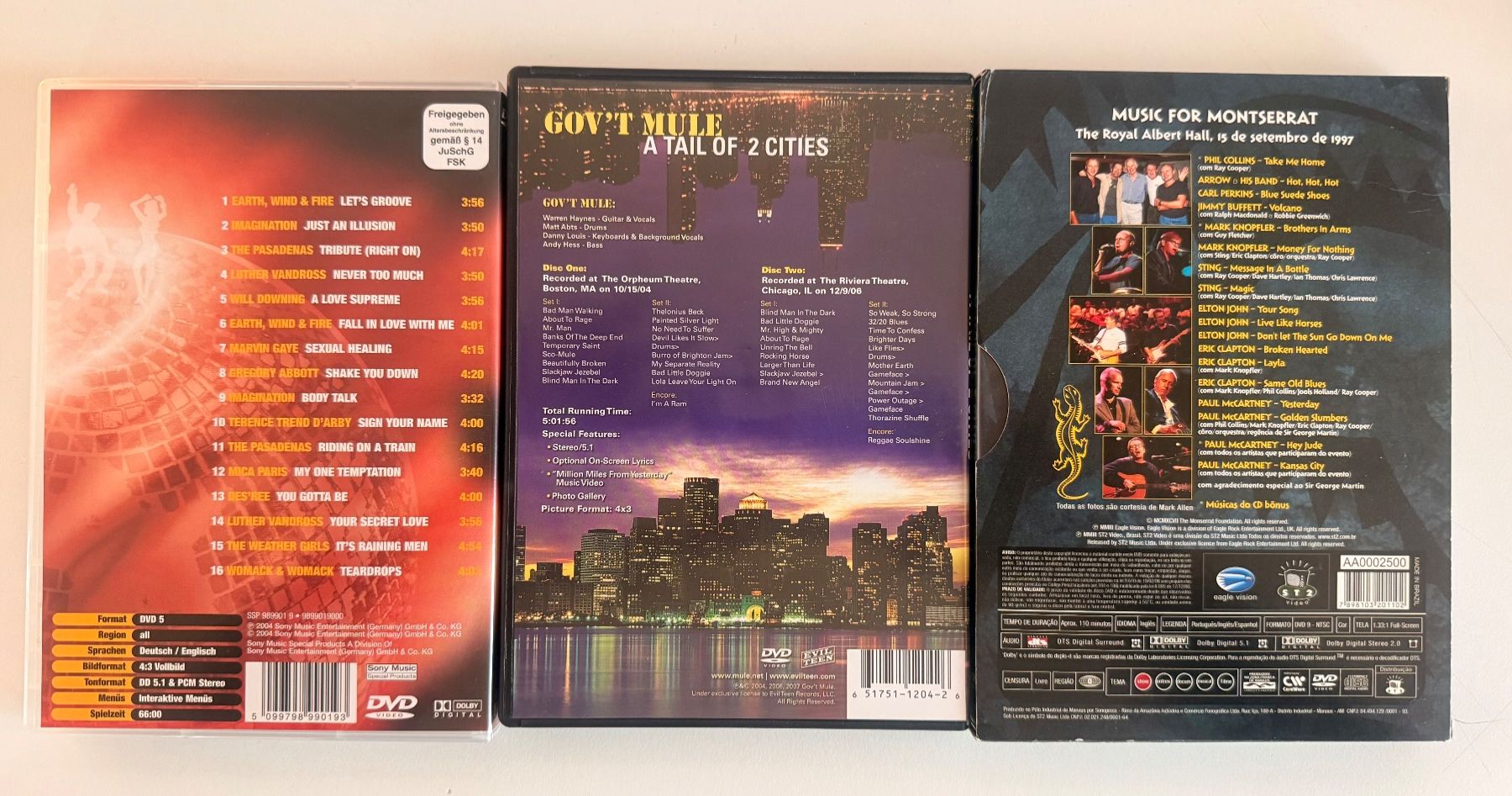 Alle DVDs: 3 X DVD Diverse Musik – Gebraucht aus Fehraltorf von Djrog 1