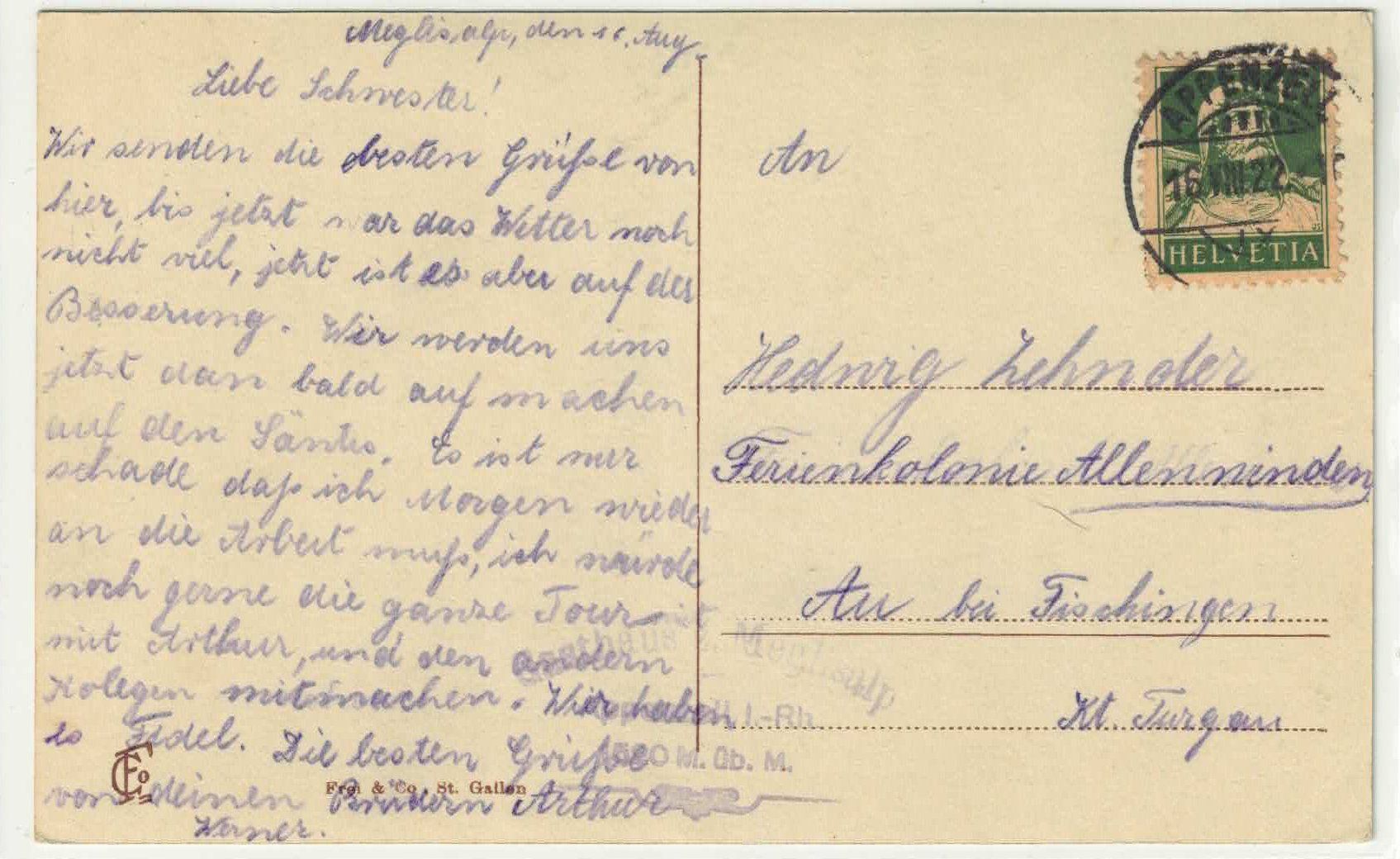 Cartoline postali: Säntis - Hotel und Observatorium – Usato da Ettingen venduto da Kartenplanet 1