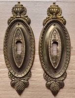 2 Schlüsselschilder Messing Stil Biedermeier, fairer Versand