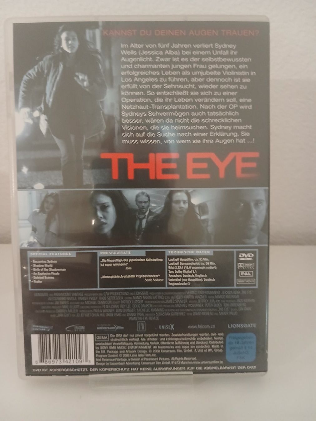 Tous les DVDs: The Eye – D'occasion à St. Margrethen SG par SamusAran 1