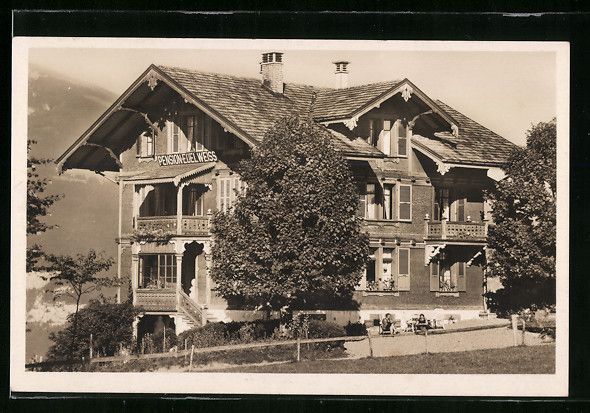 Cartes postales: AK Aeschi, Hotel-Pension Edelweiss – D'occasion à Berlin par bartko-reher