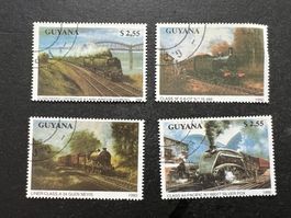 Guyana 1990 Railway Train Eisenbahn gestempelt   (E254)