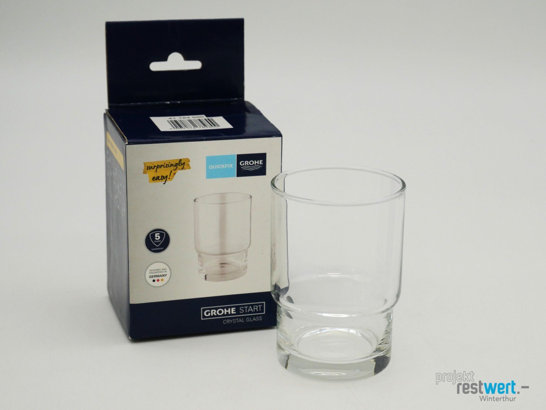 Grohe Bicchieri: GROHE Start QuickFix Zahnputzglas 240ml, 9.5cm – Nuovo (secondo la descrizione) da Winterthur venduto da Restwert_Winterthur