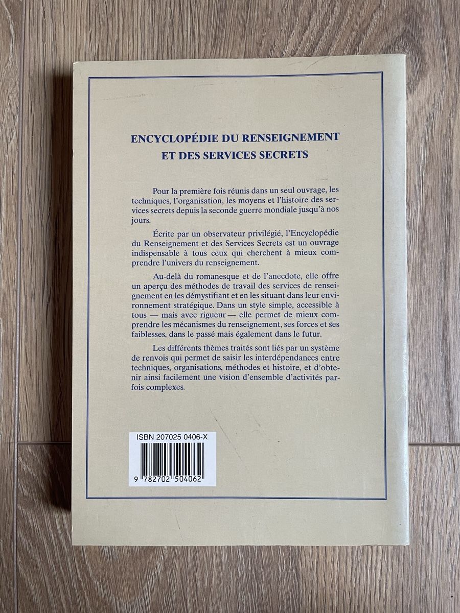 Livres: Encyclopédie du Renseignement et des Services Secrets – D'occasion à Lonay par ju-71 2