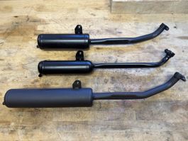 Auspuff Mofa Piaggio Ciao 3 Stück Proma 25mm lang