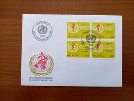 FDC Emblème officiel de l'OMS 28.11.1995