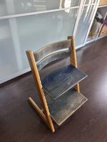 Stokke Tripp Trapp Kinderstuhl Holz blau gebraucht