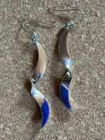 Lapislazuli Silber Ohrringe Ohrhänger 925 Silber NEU OVP