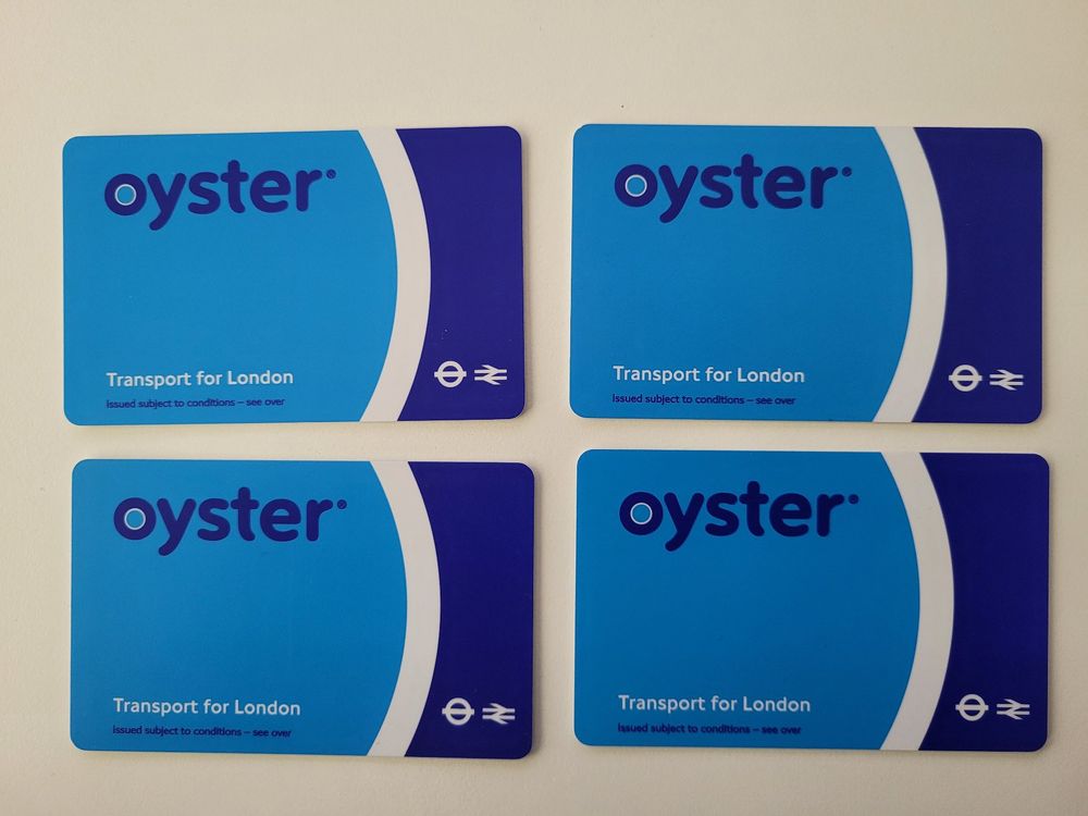 Transport for London 4 Stk. Oyster Card mit Guthaben Kaufen auf Ricardo