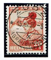 Pro Juventute J87 Vollstempel Zuoz GR