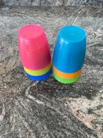 Bunte Becher aus Plastik, 6 Stk. - Ideal für Kinder!