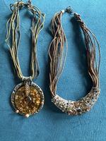 Vintage multi-strand beaded necklaces