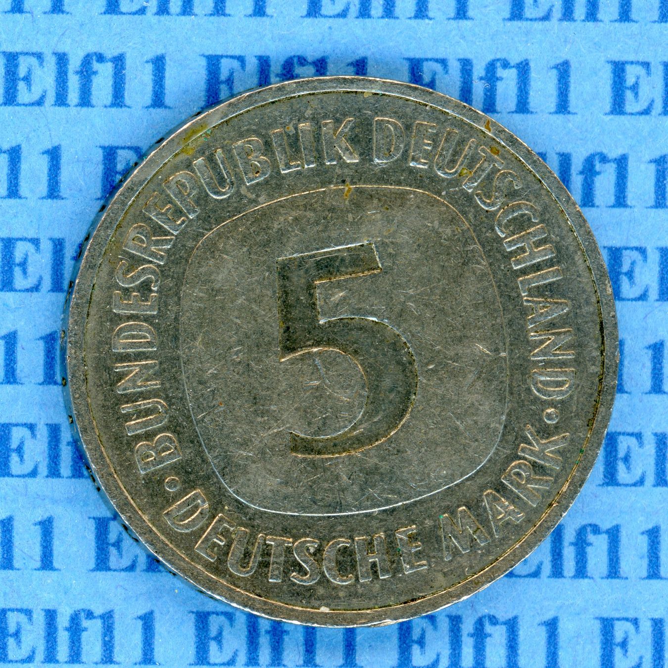 Tutti le monete: DEM___5.00 1990J vz 5 Deutsche Mark – Usato da Widnau venduto da Elf11 1