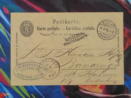 CL26 Carte Postale + Timbre Suisse 1890