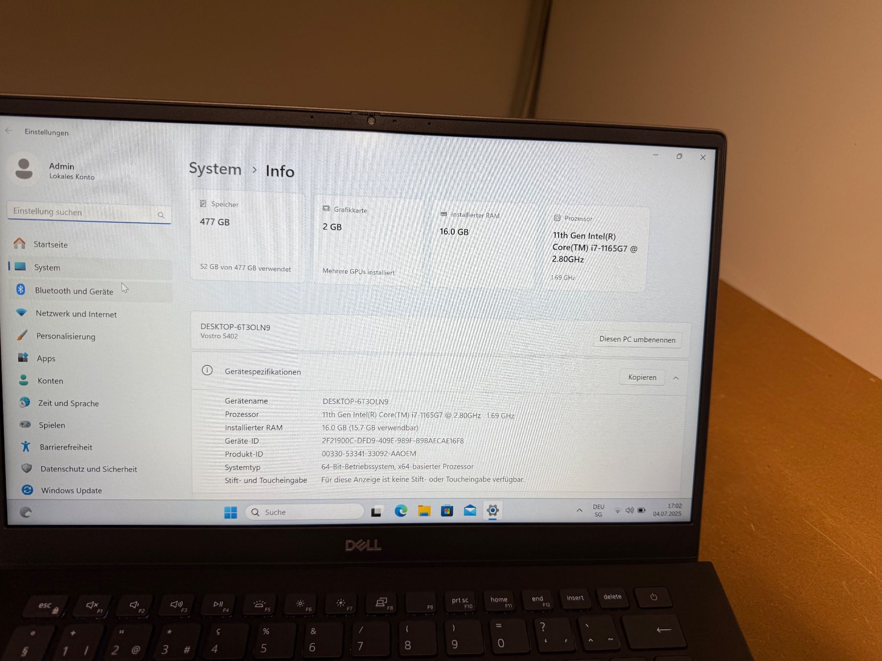 Dell Notebook: Dell Vostro 5402 Notebook 14" – Usato da Zürich venduto da muha 1