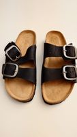 Sandalen schwarz Leder Grösse 41 neu