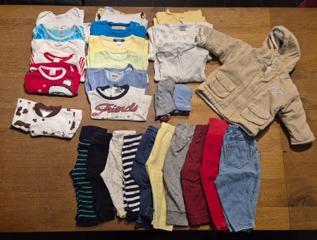 Kleider Paket 1, 28 Teile, Winter, Grösse 74