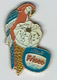 Plaketten & Abzeichen: Frisco Glacé mit Papagei – Gebraucht aus Hinterkappelen von Schampus