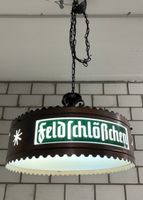Feldschlösschen Deckenlampe Top Zustand gereinigt H.50-200cm