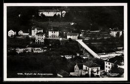 AK Acquarossa, Veduta con ponte sul fiume