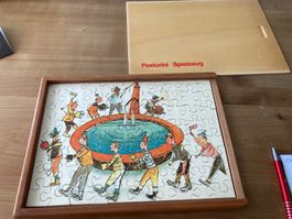 Holzpuzzle Schellenursli ca. 50 Jahre alt
