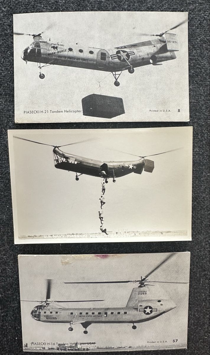 Cartoline postali: Tandem Helicopter Helikopter U.S. Navy – Usato da Wettingen venduto da Phibras