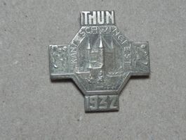Abzeichen Brosche Kant. Schwingfest Schwingen Thun BE 1932