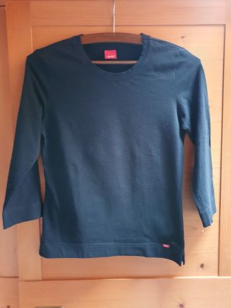 Esprit Shirt, Schwarz, Dreiviertelarm  Gr. S
