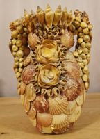 Muschel-Vase, Vintage Unikat, Deko, Rarität