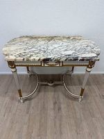 Antiker Louis XVI Konsolentisch mit Marmorplatte 120 x 72 cm