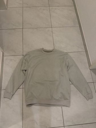 BoohooMAN Pullover Wildlederoptik beige Grösse M neu