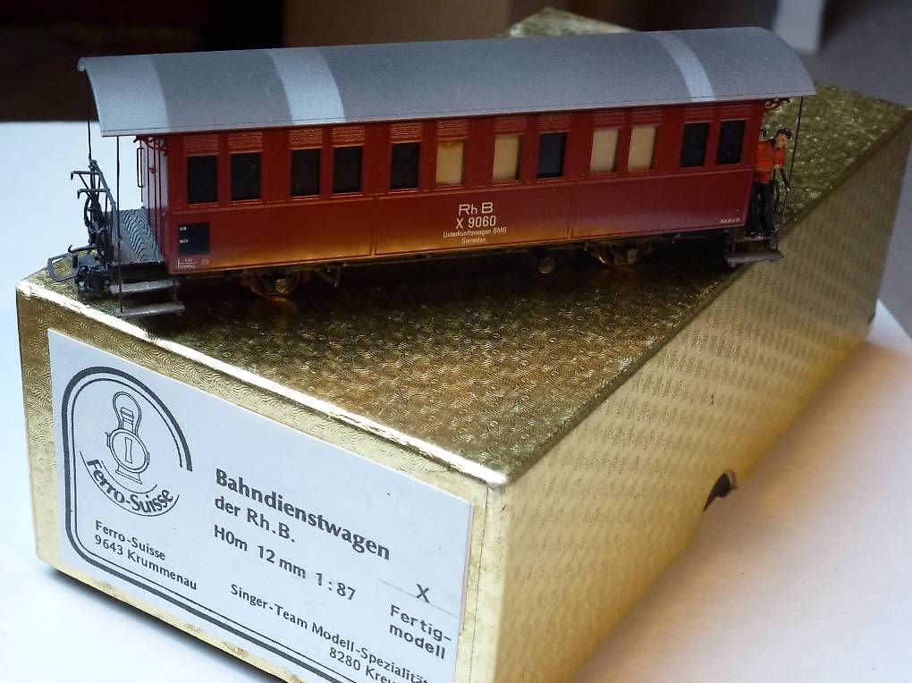 Ferro-suisse Modelleisenbahnen: Ferro Suisse H0m RHB X 9060 braun – Gebraucht aus Birmensdorf ZH von 8903ErichTittel 3