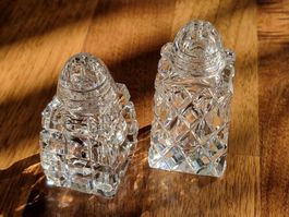 Elegantes Kristall Salz- und Pfefferstreuer Set