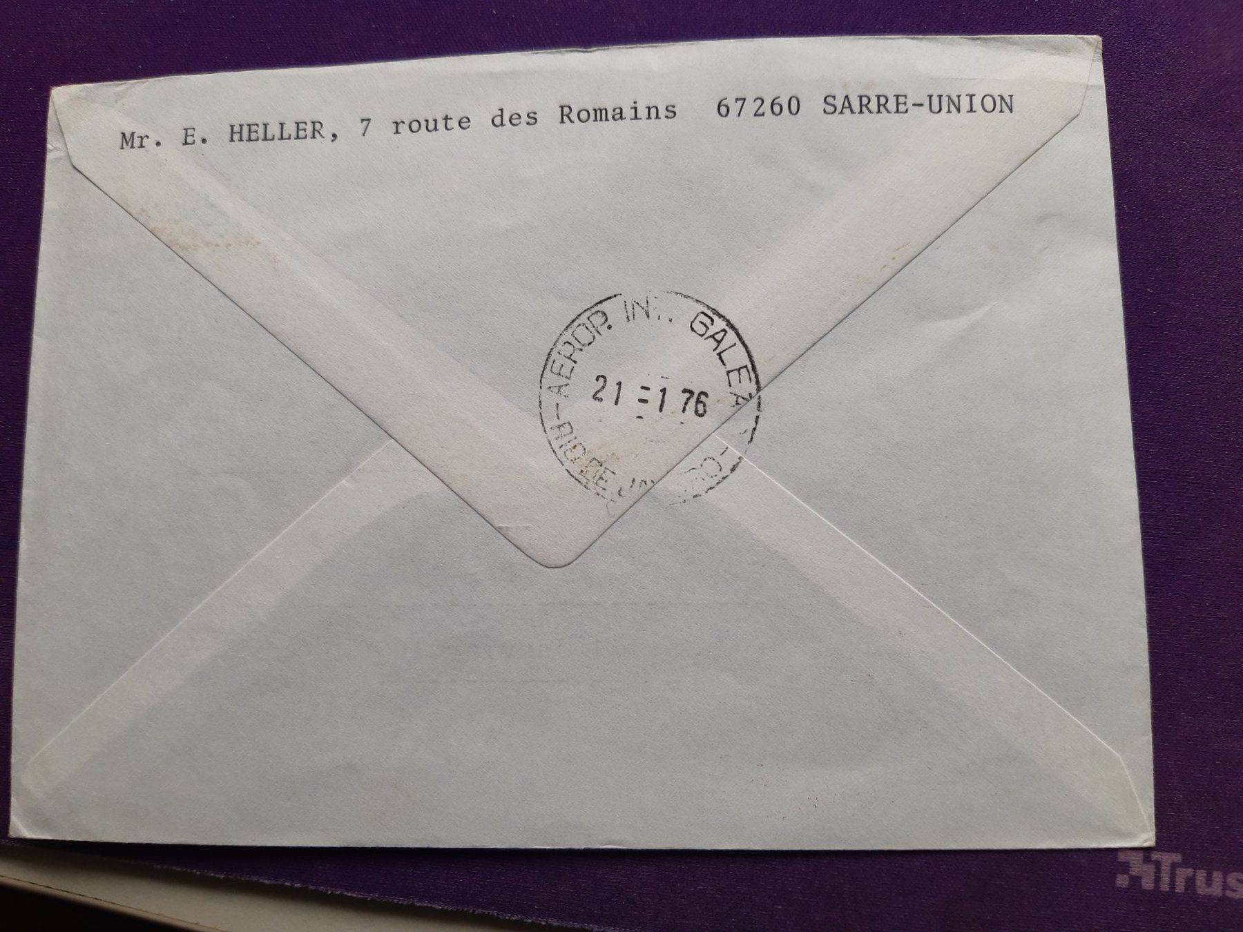 Alle Briefmarken: Erstflugbrief CONCORDE Paris - Rio, 21.11.1976 ! – Gebraucht aus Wangs von weisstannen01 3