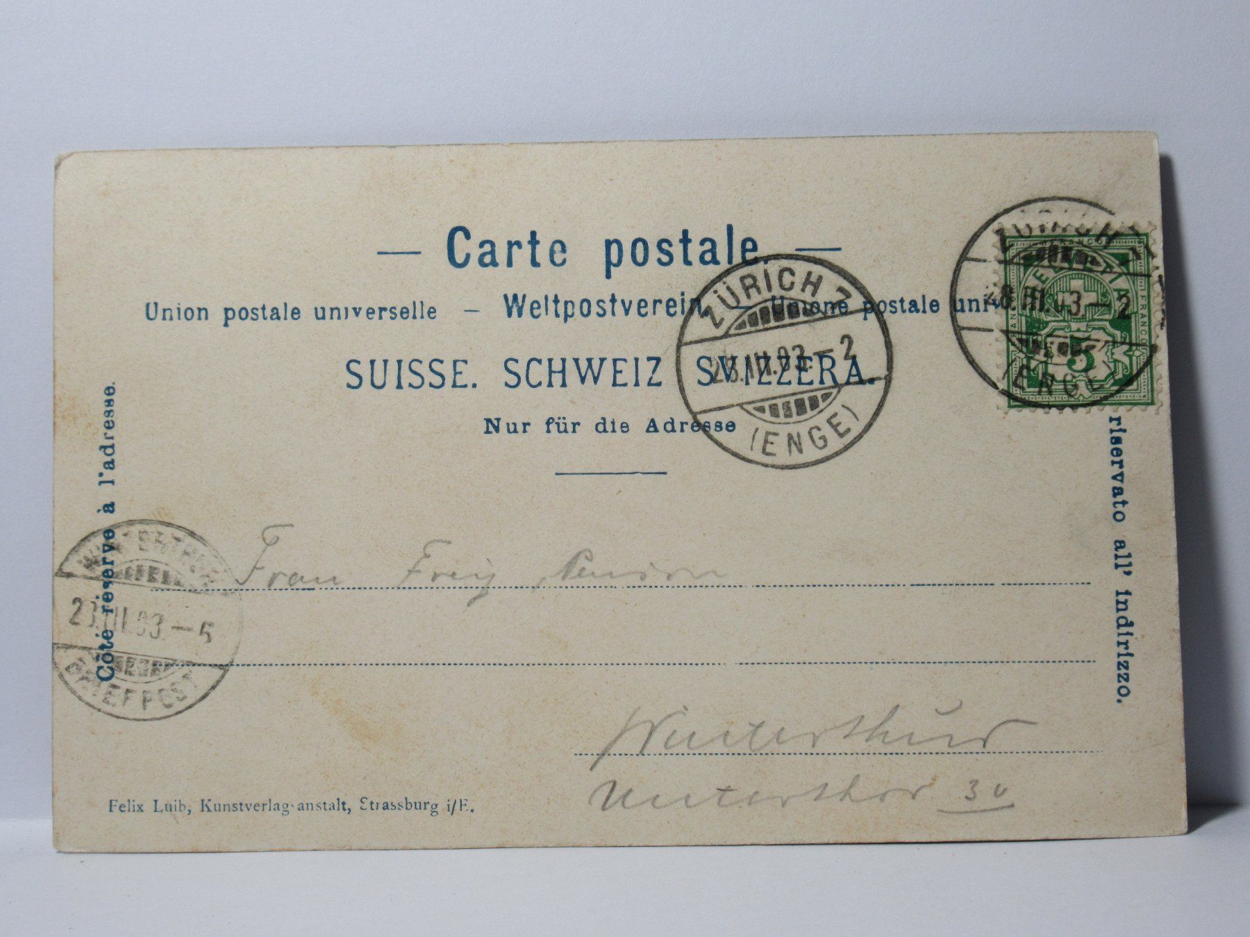 Cartoline postali: Filisur , Kirche  1903 – Usato da Grenchen venduto da Bluemchen1900 2