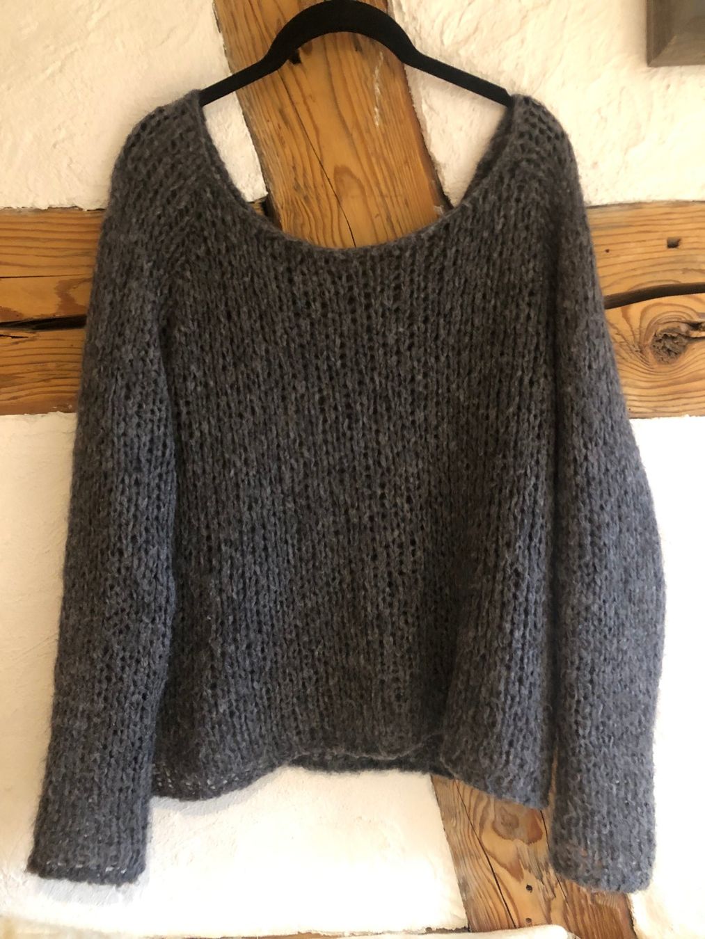 Pulls & Sweat-shirts: Ange Pullover Pulli blau grau S 34 Strickpulli – D'occasion à Wald ZH par rotschmuddl